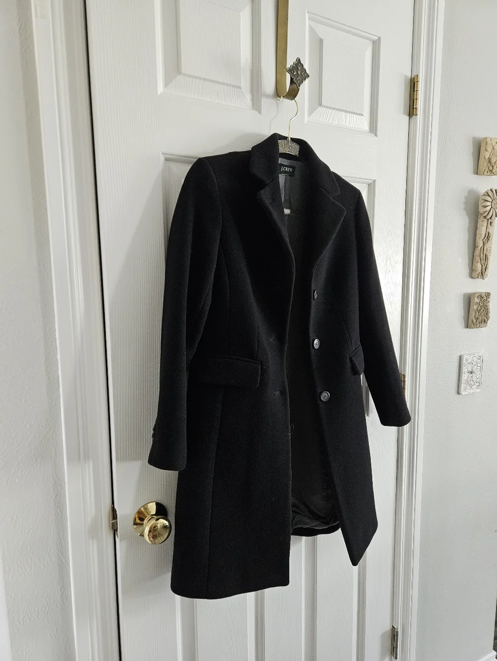 NWOT J.Crew Italian Wool And Cashmere Blend Single Breasted Pea Coat - Picture 3 of 9